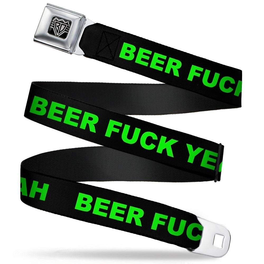 9780 INC. Unisex-Adult's Buckle-Down Seatbelt Belt Beer Quote Regular